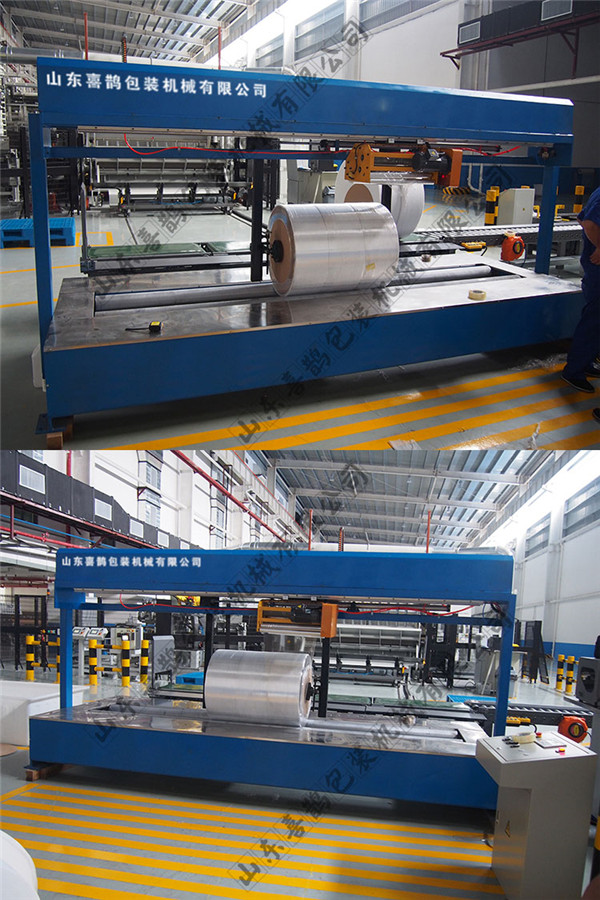纺粘无纺布圆筒卷薄膜缠绕包装机